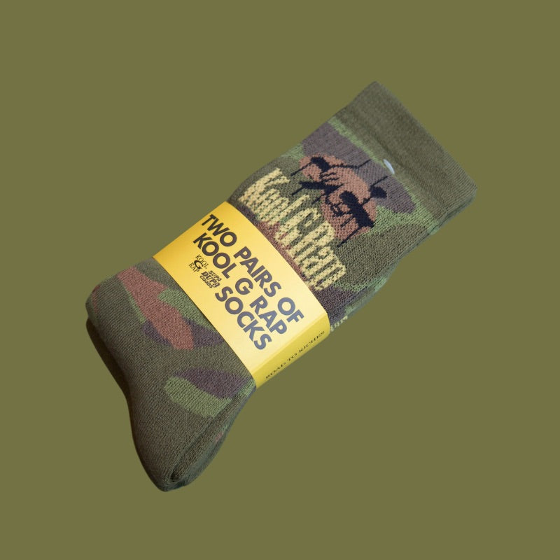 Kool G Rap Camo Socken – offizielles Lizenzprodukt