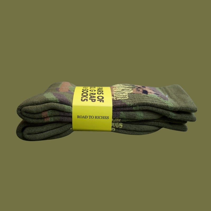 Kool G Rap Camo Socken – offizielles Lizenzprodukt