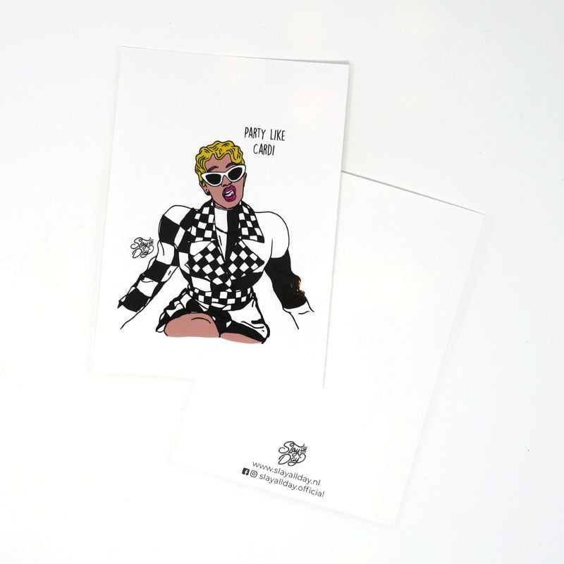 Party like Cardi - postcard