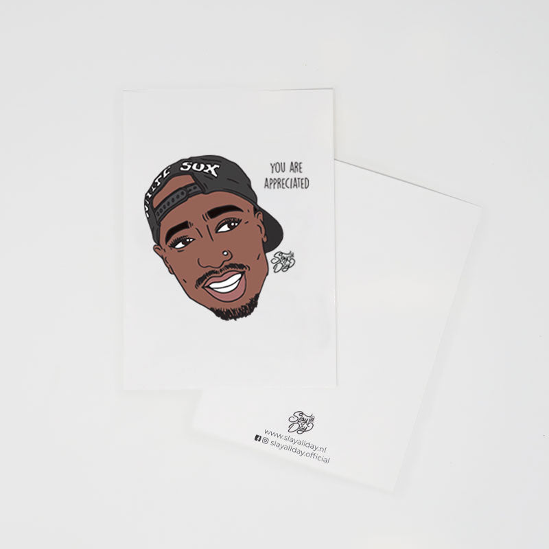 Tupac | You are appreciated - postcard