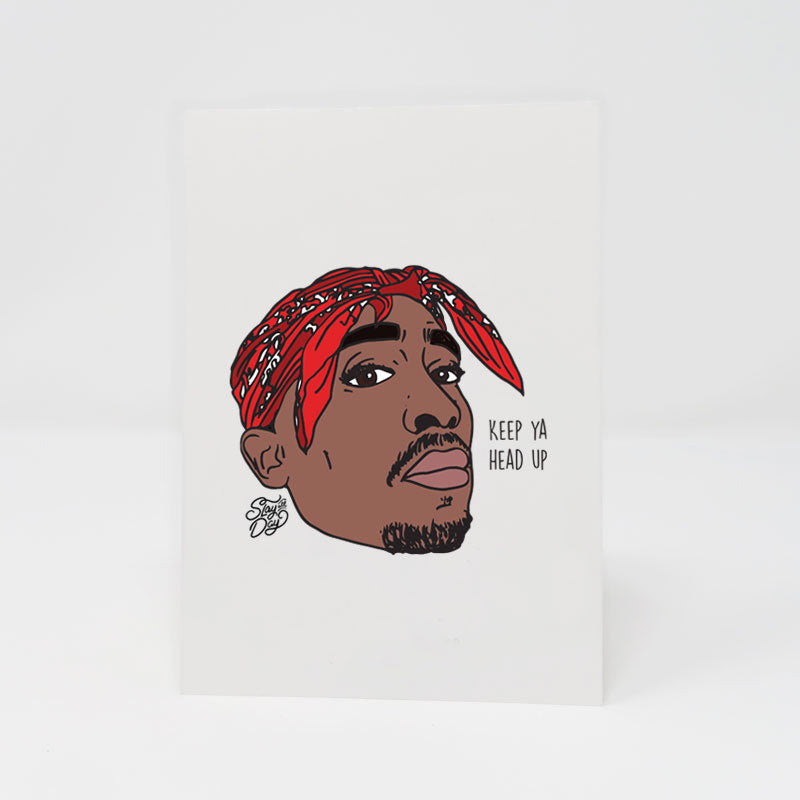 Tupac | Keep ya head up - postcard