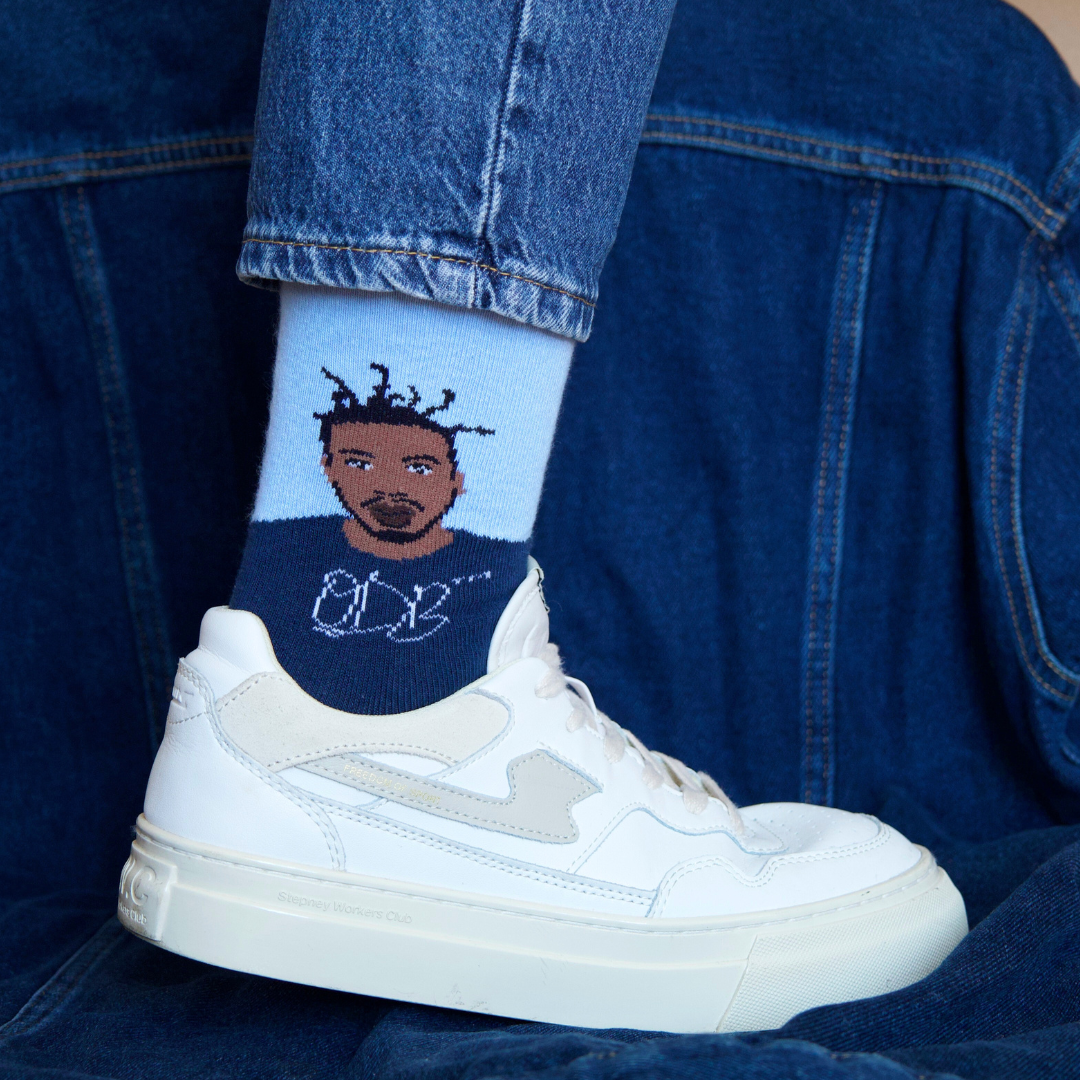 Ol' Dirty Bastard - Premium Blue Dress Socks