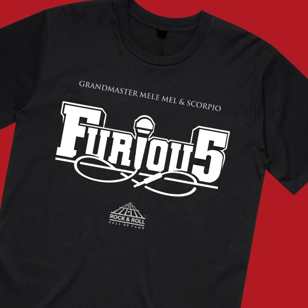 Grandmaster Mele Mel & Scorpio - Furious Five T-Shirt Black - Official