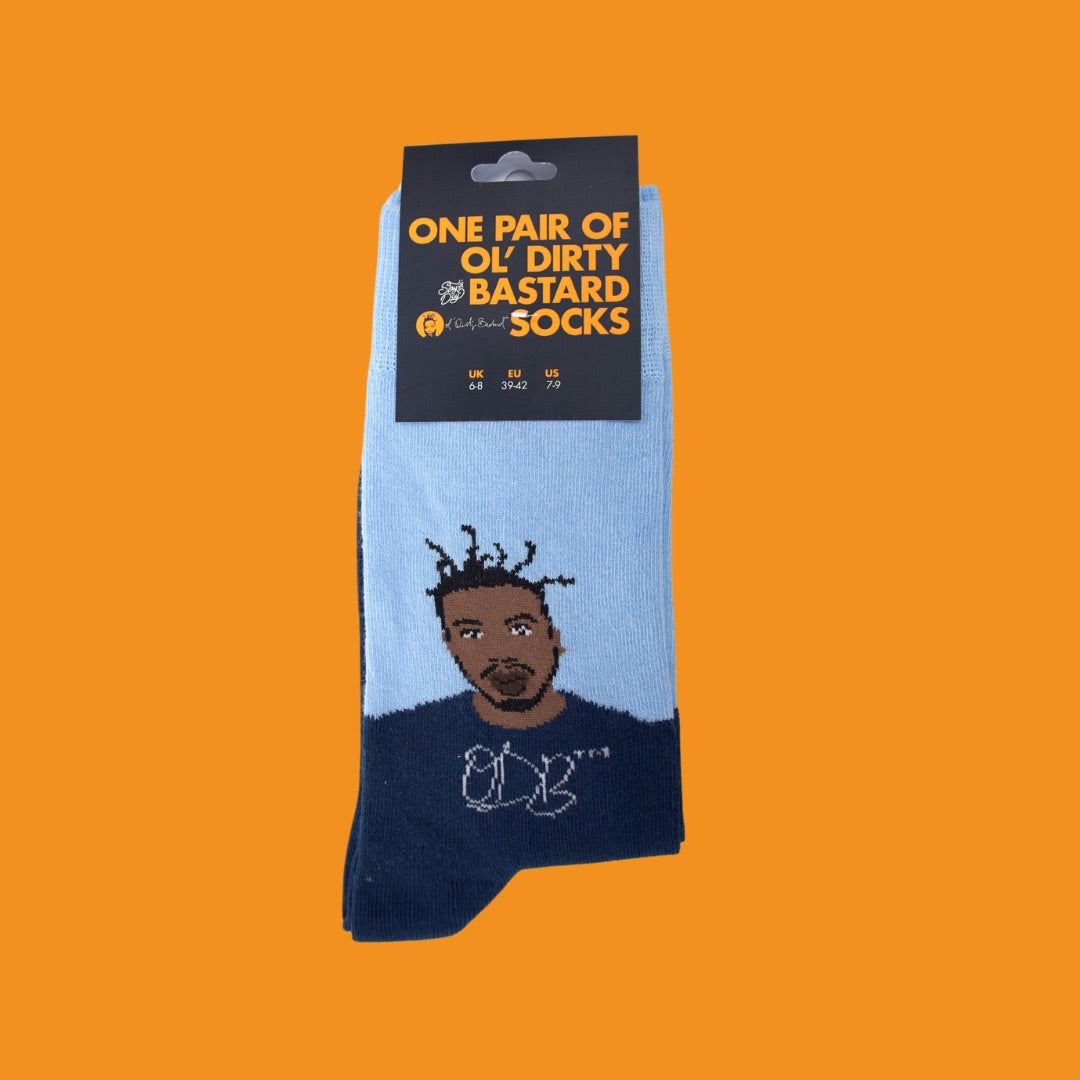 Ol' Dirty Bastard - Premium Blue Dress Socks