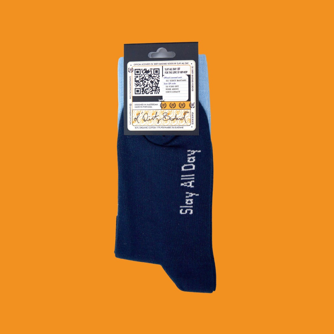 Ol' Dirty Bastard - Premium Blue Dress Socks