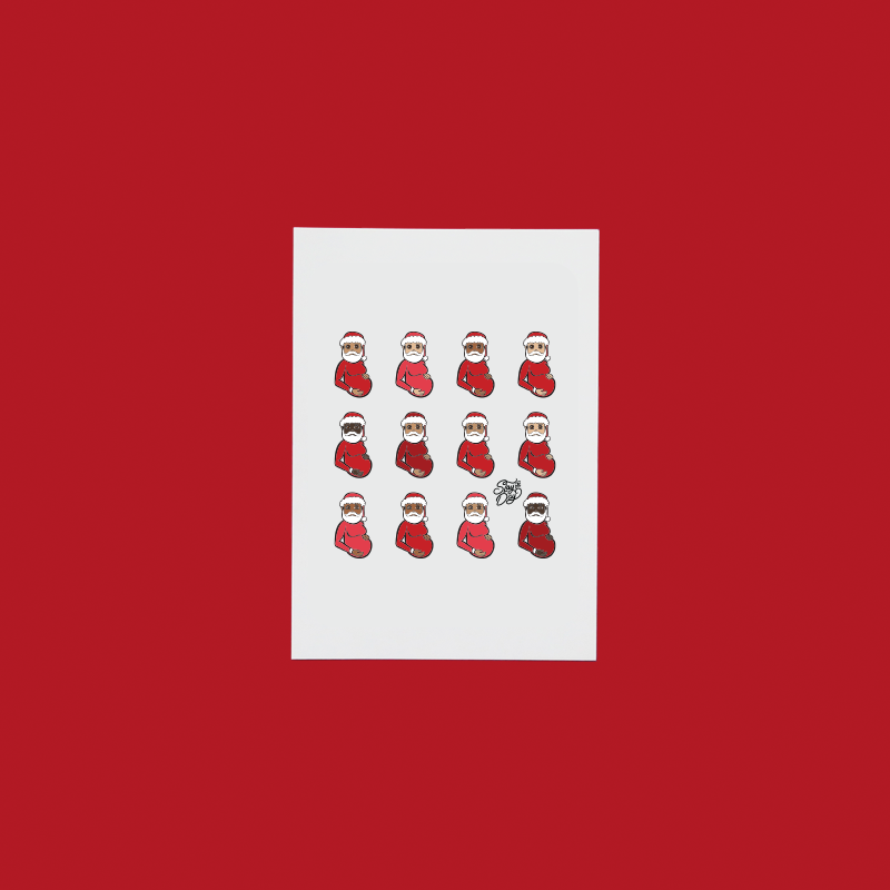 Santafied Loverboy - Christmas Postcard