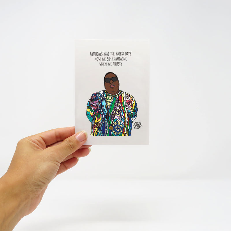 Notorious B.I.G. - postcard